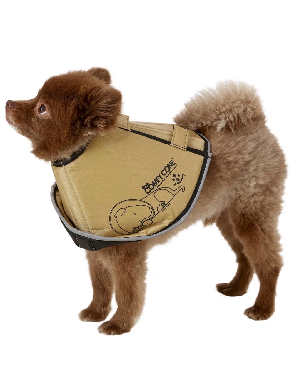 Comfy Cone Soft Recovery Vest for Dogs - Khaki